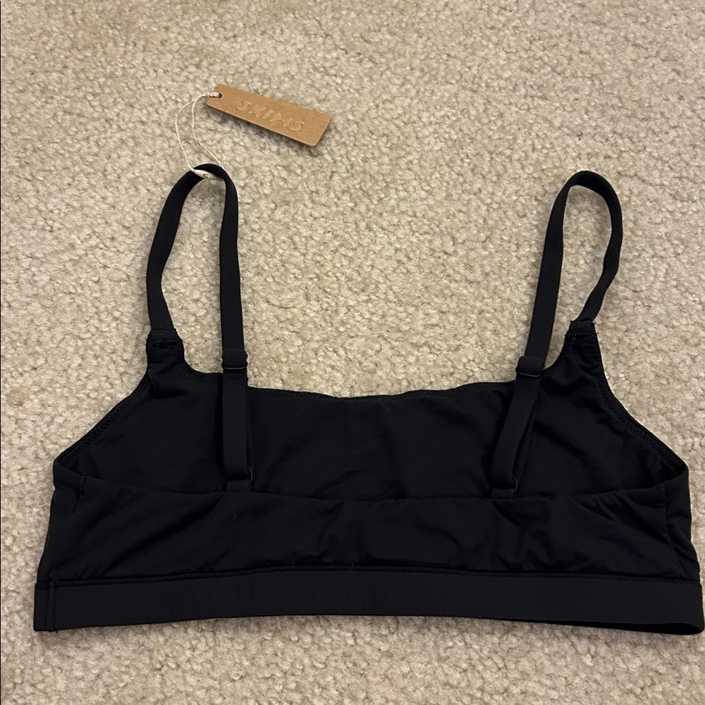 NWT Skims Scoop Bralette Onyx - Picture 4 of 5